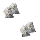Supvox 2 Sätze Zelt Kuppel Campingdecke Campingplane Lagerdecke Im Freien Wasserdicht Stangen Outdoor-Decke Blackout Festival Campingbett Silver Haustier Reißfestes Material 2 Stück * 2