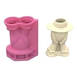 Vasen- und Stifthalter, Silikon-Pflanzgefäßform, Bastelformen für Beton und Epoxidharz, Gießen, Blumentopf-Form