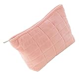 TEMPNAP Kosmetiktasche Plüsch für Reisen Große Kapazität Leicht zu Reinigen Langlebig für Make Up Kosmetik Toilettenartikel Aufbewahrung für Damen