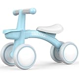 Umatoll Kinder Laufrad ab 1 Jahr, Spielzeug für 12-24 Monate, Baby Lauflernrad mit Korb für Jungen Mädchen, Geschenke für 1-jährige Geburtstag (Hellblau)