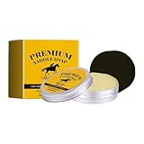 Kofferraumreiniger – 100 g Sattelseife Leder-Conditioner mit, belebt Stumpfe Oberflächen und verhindert Risse, sanftes Wiederherstellen von Politur | Autositz, Sofa, Satteltasche, Möbel, Jacke