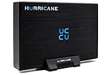 HURRICANE GD35612 500GB Externe Festplatte, 3.5 Zoll USB 3.0, Desktop Speicher mit Netzteil für PC, TV, Ps4, Ps5, Xbox Laptop, Notebook kompatibel mit Windows Mac Linux