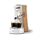 PHILIPS Senseo Select Kaffeepadmaschine - Intensität Plus, Mit Memo-Funktion für 3 Kaffeespezialitäten, Crema Plus, Hochwertiges, Umweltfreundliches Produkt, Seidenweiß (CSA240/05)