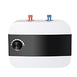 TONFEION 6L Warmwasserspeicher Untertischboiler, 1500W Elektrospeicher Tank-Wassererhitzer Wasserboiler, Elektro Durchlauferhitzer 30-65°C, Untertisch Boiler mit LED-Display Warmwasserboiler