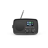 MEDION Internetradio mit DAB+ IRE-1 (DAB Plus, WLAN, UKW Radio, Bluetooth, Spritzwasserschutz, Teleskopantenne, Spotify Connect, Wecker, Schlummerfunktion, Einstellbarer Display-Dimmer) schwarz