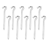 Csnbfiop 10 Stück Zelthering Aus Aluminiumlegierung Robuster Zelthering Für Vordächer Campinghering Für Camping Rucksackreisen Gartenarbeit
