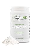 Zeolith MED Detox-Pulver, Medizinprodukt, Apothekenqualität, Vergleichssieger, Entgiftung von Schwermetallen, Entgiftungskur, Vulkanmineralien, Heilerde, Darmreinigung (200 g (1er Pack))