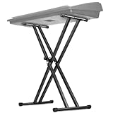 Keyboardständer doppelstrebig – Höhenverstellbarer Keyboard Ständer 61–98 cm, Klappbar & Zerlegbar, Stabiler X-Ständer mit Sicherungslaschen für E-Piano, Synthesizer & Digital Keyboard