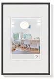 walther design Bilderrahmen schwarz 50 x 70 cm New Lifestyle Kunststoffrahmen KV070B