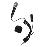 Sosoport 1Satz Mikrofon Tragbar Kabelloses Telefonmikrofon für Podcasting und Vlogging Kompatibel mit Smartphone und Laptop Einfach zu Bedienen für Interviews