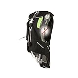 Motorrad -Airbag -Weste Mit Schwanzschutz Mit Einem Reflektierenden Band Und Einer Verstellbaren Größe Können Sie Die Jacke Wiederverwenden(Black,M)