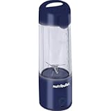 nutribullet Stabmixer, Stabmixer, 475ml BPA frei, Mini-Mixer, Multifunktionsmixer, USB-C Ladegerät, über 15 Mixzyklen, Navy Blauz, NBP003NBL
