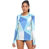 GuoChe Einfarbiges T-Shirt, LSF 50+, trendiges Sweatshirt, Wandern, Outdoor, Performance, Wetter und Fische, Bunt, Medium