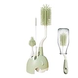 Flaschenreinigungsbürste – Babyflaschen-Reinigungsbürsten-Set, Becherreiniger mit weichen Borsten, tragbares Multifunktions-Set | Rutschfester Griff für einfachen Halt, ideal für Reisen, Kinderzimmer,