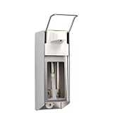 Medi-Inn Wandspender Eurospender Aluminium Kurzarmhebel mit Verschlussblende für 500 ml Euroflaschen (1 Stück)