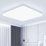 Philonext Deckenleuchte Flach Led Deckenlampe 48W, 6500K 5000LM Led Deckenbeleuchtung Deckenlampe Eckig Panel, Kaltweiß Led Lampen, Deckenlampe für Wohnzimmer Schlafzimmer Küche Balkon Büro Flur