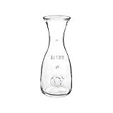 Bormioli Rocco 184179538 Misura Weinkaraffe, mit Füllstrich bei 1l, Glas, transparent, 1 Stück