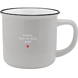 GRUSS & CO XL-Becher Motiv 'Schön' | Lieblingsbecher aus Porzellan, Tasse mit Spruch, 55 cl, mit Geschenkbanderole | Geschenk Valentinstag, für Verliebte | 74174