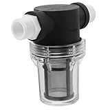 WOONEKY Edelstahl Wasserfilter mit Mesh Sieb In line Strainer für Gartenschlauch Installieren Schützt Wasserpumpe vor Schmutz Geeignet für Reinigungsmaschinen und Wasserschläuche