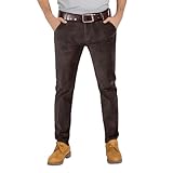 Herren Cordhose Stretch Winterhose Gefüttert Freizeithose Lang Herrenhosen Bequem Männer Hosen Gerades Bein Chino Hose Regular Fit Fleecehose Warm Arbeitshose Business Casual Trousers for Men