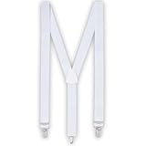 Boland 00591 Basic Hosenträger, Herren, Einfarbig, weiß, bianco