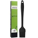 21cm Silikon Backpinsel Basting Gebäckbürste Grillbürste Gebäck Kochbürste Öl Backbürsten Hitzebeständige Küche Pinsel Lebensmittel Spülmaschinengeeignet Backbürste Farbe schwarz