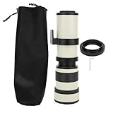 420-800mm Teleobjektiv Voll Manuell Fokussieren Telezoom Objektiv für Mount Kamera - Hochwertiges Aluminium, Vielseitiger Einsatz für Natur und Fernauslösung