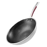 TOPPERFUN Antihaft Bratpfanne Honigwabenförmig für Eier und Steaks Induktionsgeeignet zu Reinigen für Kleine Haushalte