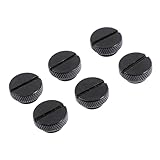 ANDRESLAD 6 Stück Teiliges Wasser stöpsel aus Messing für Computer wasserkühlung mit Dichtungsring Handfest Verschließbar Auslaufsicher Schwarzer Stopfen für Wasserkühlungsreservoir