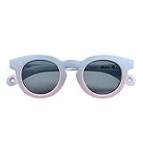 Béaba Sonnenbrille für Babys, 9-24 Monate, 100 % UV-Schutz – Cat 3, seitlicher Schutz, optimaler Komfort, 360° verstellbare Bügel, anpassbar an die Sicht, Kollektion Retro Delight Rainbow Freeze