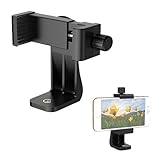 Handy Stativ Halterung Halter Adapter Halterung mit 360° Drehung und 180° Neigung, Universal Smartphone Klemme für Ringlicht, kompatibel mit i-Phone, Samsung, und allen Smartphones für Live Streaming
