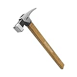 BOOSDEN Klauenhammer, 425 g Hammer, Einrahmungshammer mit gefrästem Stahlkopf, Zimmermannshammer mit Bambusgriff und Skala, Nagelhammer mit magnetischem Nagelhalter für Heimreparatur, Heimwerker