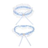GAROZATION 1 Satz Strumpfgürtel Damen Kostüm Strass Braut Strumpfbänder Für Die Braut Zappeln Kleidung Hochzeit Strass Brautstrumpfband Ring Bausatz Gürtel Für Jeans Dekorationen Braut- Stoff