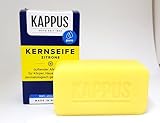 6er Pack Kappus Kernseife - Kappus Kernseife Zitrone – 6er Pack (6×150 g) – Vegane Kernseife mit frischem Zitronenduft – Kosmetik & Haushaltsseife – ohne Mikroplastik, dermatologisch getestet