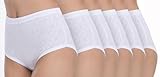 Toker Collection Damen Taillenslip mit Jaquardmuster 6er Pack (DE/NL/SE/PL, Numerisch, 52, 54, Regular, Regular, Weiß)