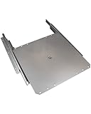 Gedotec TV-Drehteller Fernseh-Auszug drehbar zum Schrauben an Fachboden | Schrankauszug Tragkraft 50 kg | Vollauszug mit Drehplatte Silber | Auszugslänge 335 mm | 1 Stück - Auszug für Flachbildschirm