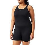 Speedo Damen Eco Endurance+ Legsuit Badeanzug | Chlorbeständig | Recyclingmaterial | Schwimm-Fitness | Training | Urlaub Schwimmbekleidung, Schwarz, 42