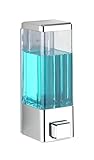 WENKO Desinfektionsmittel-Spender Istres Chrom, Seifen-Dosierer & Desinfektionsspender, 0.32 l