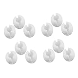 Gatuida 12 Stück Beaded Chain Crimp Stops aus Kunststoff Klare Roller Shade Zubehör für Präzise Positionierung und Verbesserte Funktionalität von Jalousien und Rollos Geeignet für