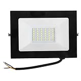 Kisangel Ultra dünnes LED Flutlicht Wasserdichtes Garten LED Floodlight Außenstrahler für Park Hofplatz und Sportplatz Außenbeleuchtung