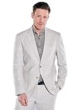 engbers Herren Herren Anzug-Sakko mit Leinenanteil, 38423, 38423, Naturweiss in Größe 26
