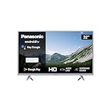 Panasonic TX-32MSW504S, 32 Zoll HD LED Smart 2023 TV, Android TV, Surround Sound, Google Assistant, Chromecast, Bright Panel, HD Color Engine, Silber