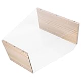 KOMBIUDA Transparenter Schallplattenständer Multifunktionales CD und Buchregal Kompakte Vinyl Aufbewahrung für Schreibtisch Medienfreundliche Vitrine