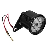 PRETYZOOM Dual Kilometerzähler für Motorräder Vintage Stil Präzise Geschwindigkeitsmessung Kompatibilität Elektroplatiertes Gehäuse für Motorisierte Zweiräder