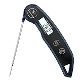 DOQAUS Fleischthermometer Genauigkeit ±0,5℃, 3s Lesen, Bratenthermometer Grillthermometer Thermometer Kochen, und LCD Bildschirm, für Braten, Kochen - Navyblau
