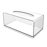 Acryl -Tissue -Box, klarer Gewebespender | Container Container Box für Serviette löschen | Stapelbarer Mehrzweck-Wohnungsbauhalter für Reisen, Fahrzeuggebrauch