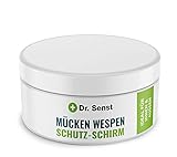 Dr. Senst® Mücken Wespen Schutz-Schirm: Wiederverschließbar, Bis zu 2 Wochen Schutz, Ätherische Öle – Ideal für Urlaub Gadget, Camping, Grillabend – Insektenfreundlich, Indoor Outdoor