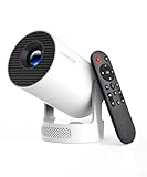 Magcubic Mini Beamer, 4K FHD 1080P Unterstützt Smart Beamer Android 11 Auto Trapezkorrektur Kleiner Videoprojektor, Heimkino Tragbarer Projector mit WiFi6 BT5.4, 180°Dreh, 5W Soundbass Lautsprecher