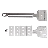 Edelstahl Ceranfeldschaber, Ceranfeld Feld Schaber Mit 4 Ersatzklingen, Feldschaber Mit Ergonomischen Griff Feldschaber Metall, Für Reinigung Von Backofen, Induktionskochfeld