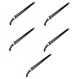 EXCEART 5 Stück Gartensäge mit Holzgriff Schneiden Baum tragbar Glied Handkreissäge Klappsäge Garten Handsäge Camping-Handsäge Handsäge mit Holzgriff Stahl